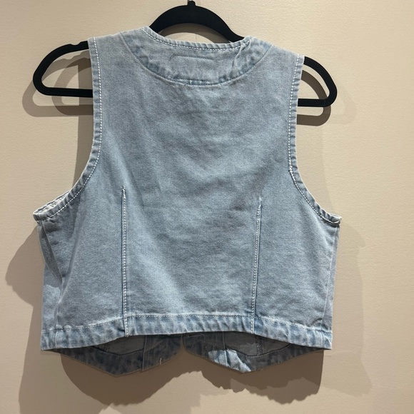 Flying Angel NWT Denim Vest Cropped - Picture 7 of 7